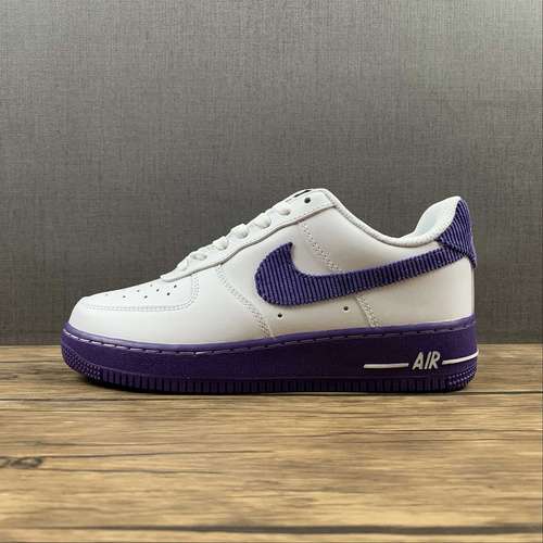530DB0264100AIR FORCE 1 LOW 07 LV8 EMB WHITEWHITECOURT PURPLECOURT PURPLEUNISEX3645