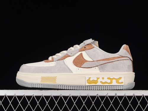 340CW6688806AIR FORCE 1 FONTANKA BLUE ISLAND GREY BEIGEBROWNBLUEWOMAN3639MAN4045