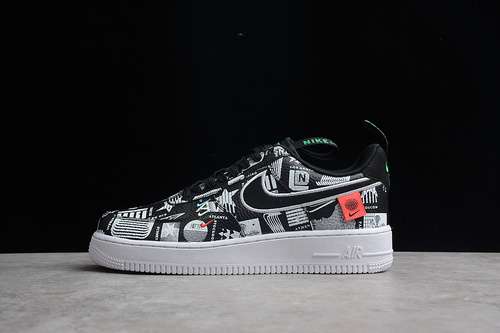 320CZ5927001AIR FORCE 1 LOW 07 LX WORLDWIDE PACK BLACKWHITEFLASH CRIMSONBLACK