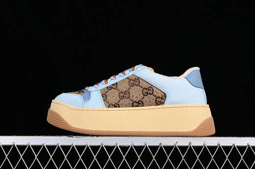 4301XL109014GUCCI SCREENER BEIGEBLUEWHITEWOMAN3540