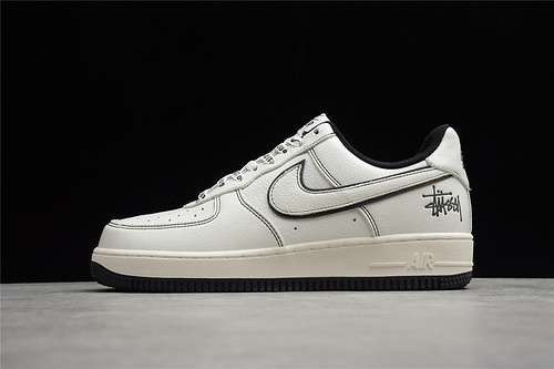 360UN1635702STUSSY X AIR FORCE 1 LOW BEIGEBLACKWHITEWOMAN3639MAN4045