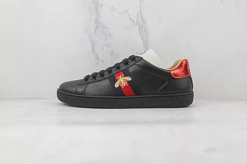 360GUCCI ACE EMBROIDERED LOWTOP SNEAKERS BLACKREDWHITEWOMAN3539MAN4044