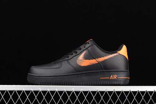 300DN4928001AIR FORCE 1 LOW ZIGZAG BLACKBLACKORANGEWOMAN3639MAN4045