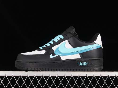 300FJ7740141AIR FORCE 1 07 LOW BLACKWHITEGREENBLUEWOMAN3639MAN4045