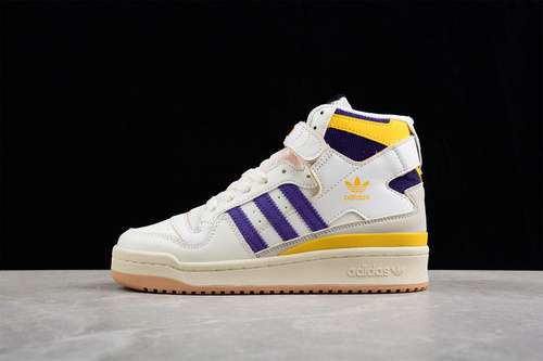 300GX9054FORUM 84 HIGH LAKERS CREAM WHITECOLLEGIATE PURPLECOLLEGIATE GOLDUNISEX3645