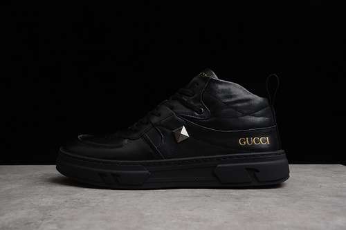 480GUCCI MID CASUAL SHOES BLACKBLACKBLACKMAN3844