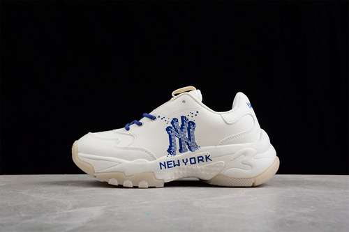 280NY MLB CASUAL SPORTS SHOES WHITEWHITENAVY BLUEWOMAN3539MAN4045