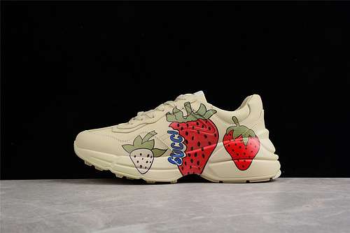 600GUCCI RHYTON VINTAGE TRAINER SNEAKER BEIGEREDGREENWOMAN3539MAN4044