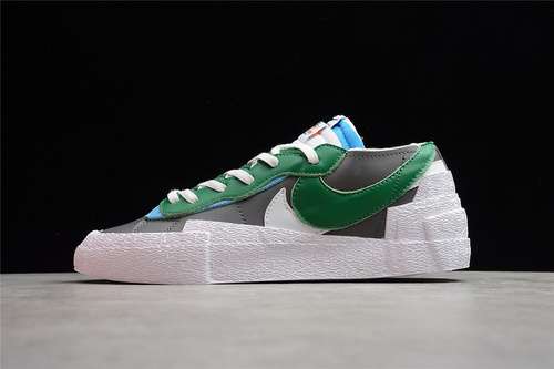 300DD1877001SACAI X BLAZER LOW MEDIUM GREYCLASSIC GREENWHITEWOMAN3639MAN4045