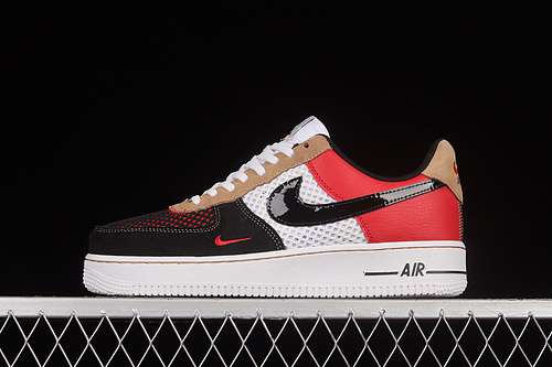 320DO6110100AIR FORCE 1 07 LOW BLACKWHITEREDWOMAN3639MAN4045