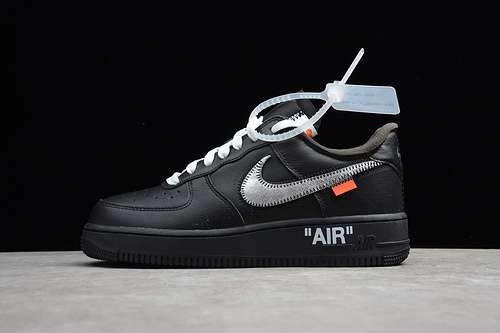 122120130AV5210001ST OFFWHITE X AIR FORCE 1 MOMA BLACKMETALLIC SILVERBLACK