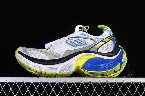 440W2MV27019BALENCIAGA TRACK SNEAKER GREENBLUEGREYWHITESILVERWOMAN3539MAN4046