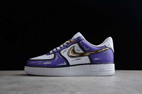 340CW2288216AIR FORCE 1 07 LOW PURPLEWHITEMETALLIC GOLDWOMAN3639MAN4045