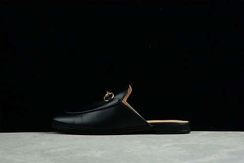 300GUCCI SLIPON FLATS BLACKBLACKGOLDWOMAN3540