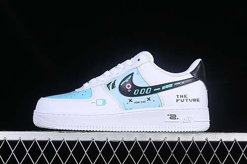 300CW2288111AIR FORCE 1 07 LOW WHITEBLACKBLUEWOMAN3639MAN4045