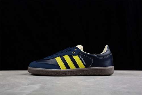 250S42595WALES BONNER SAMBA SHOES COLLEGIATE NAVYCREAM WHITEYELLOWUNISEX3545