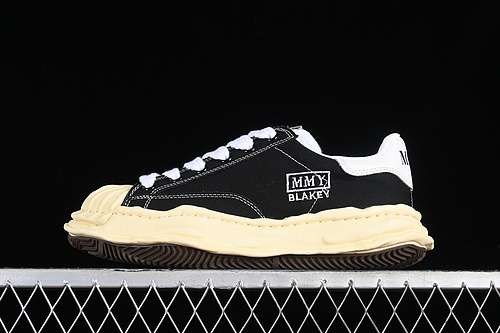 400MMY WAYNE ORIGINAL SOLE LEATHER LOW SNEAKER BLACKWHITEYELLOWWOMAN3539MAN4045