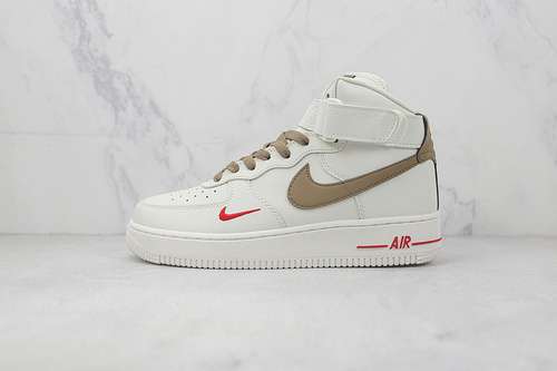 320808788995AIR FORCE 1 HIGH YOHOOD RICE WHITEBROWNREDWOMAN3639MAN4045