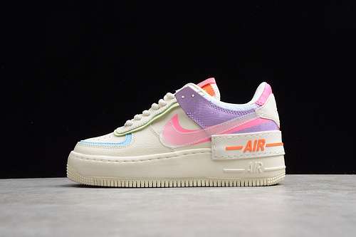 320CU3012164GZ AIR FORCE 1 LOW SHADOW WHITEPINKPURPLEWOMAN35540