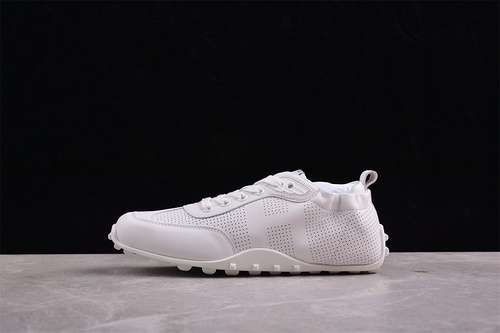 440HERMES COUPLES 2024 NEWEST FORREST GUMP SHOES TRAINERS WHITEWOMAN3539MAN4044