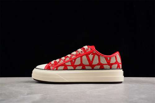 460VALENTINO CASUAL SKATE SHOES REDREDBEIGEWOMAN3539MAN4046