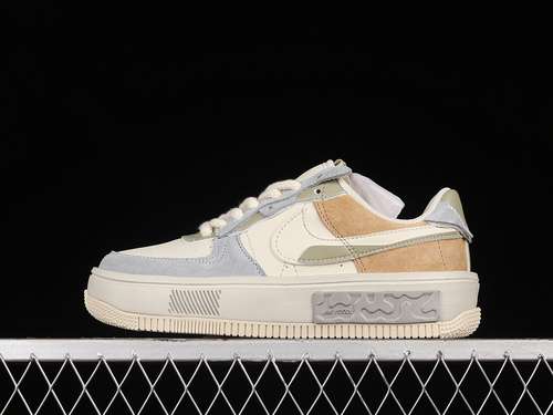 320CW6688802AIR FORCE 1 FONTANKA BEIGELIGHT GREYYELLOWWOMAN3639MAN4045