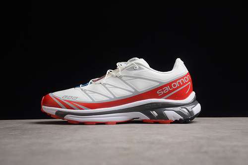 300SALOMON XT6 RUNNING SHOES WHITELIGHT GREYREDMAN4047