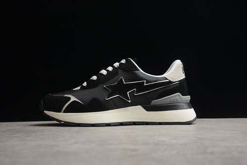 340BAPE ROAD STA EXPRESS VINTAGE RUNNING SHOES BLACKWHITEBEIGEWOMAN3639MAN4045