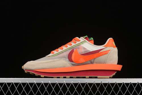 420DH1347100CLOT X SACAI X LDWAFFLE NETORANGE BLAZEDEEP REDGREEN BEANUNISEX3646