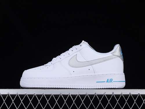 300DR0142100AIR FORCE 1 LOW 07 WHITELASER BLUELIGHT GREYWOMAN3639MAN4045