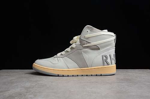 360RHUDE RHECESS HIGH SPORTS SHOES GREYWHITELIGHT GREYWOMAN3639MAN4045