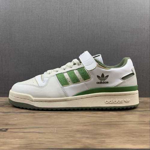 300FY8683FORUM 84 LOW SHOES CLOUD WHITECREW GREENWILD PINEWOMAN3639MAN4045