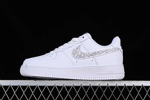 280BQ5361100AIR FORCE 1 07 LOW JUST DO IT WHITEGREYBLACKWOMAN3639MAN4045