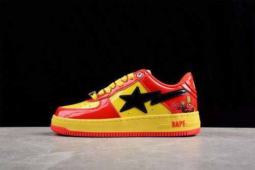 480MARVEL X BAPE STA LOW A BATHING APE YELLOWREDBLACKWOMAN3639MAN4046