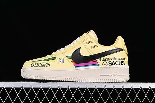 300CW2288111AIR FORCE 1 07 LOW YELLOWBLACKGREYWOMAN3639MAN4045