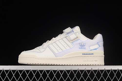 320GX1018FORUM 84 LOW SHOES WHITEWHITELIGHT BLUEWOMAN3639MAN4045