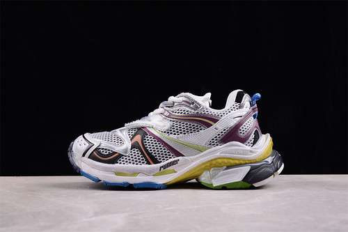 580W3RXP8123BALENCIAGA RUNNER 2 WHITESILVERBROWNYELLOWBLUEWOMAN3539MAN4046