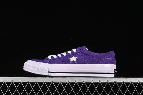 240171586CCONVERSE ONE STAR LOW COURT PURPLEBLACKWHITEWOMAN3539MAN4044