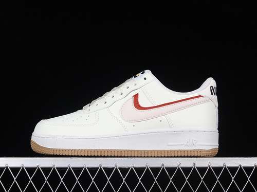 300DX6065101AIR FORCE 1 LOW 07 WHITEWHITEREDWOMAN3639MAN4045