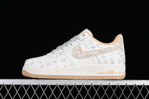 340LU0251131LOUIS VUITTON  AIR FORCE 1 07 LOW WHITEGREYGREENWOMAN3639MAN4045