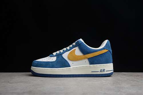 340BQ8988103AIR FORCE 1 LOW 07 BLUEWHITEYELLOWWOMAN3639MAN4045