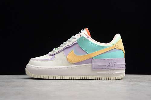 CI0919101GZ AIR FORCE 1 SHADOW PALE IVORYCELESTIAL GOLDTROPICAL TWIST