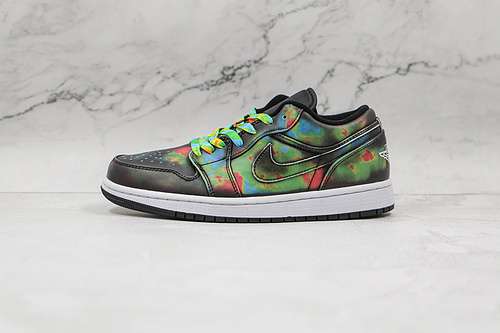 320553558000AIR JORDAN 1 LOW BLACKMULTICOLORWHITEWOMAN3639MAN4045