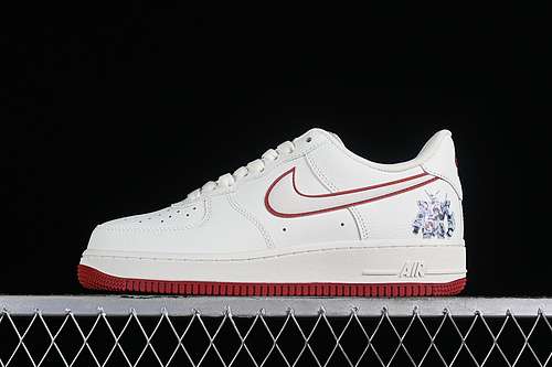 280KK1256658AIR FORCE 1 07 LOW OFF WHITEREDWOMAN3639MAN4045