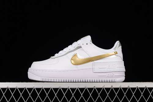 280DM3064100AIR FORCE 1 SHADOW WHITEMETALLIC GOLDMETALLIC SILVERWOMAN35540