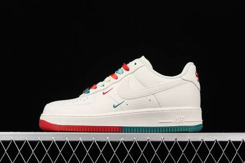 340BU6638180AIR FORCE 1 LOW 07 BEIGEREDGREENWOMAN3639MAN4045