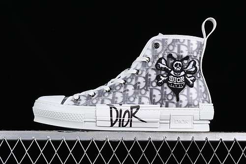 560DIOR B23 OBLIQUE TOP SNEAKERS WHITEGREYBLACKMAN3946
