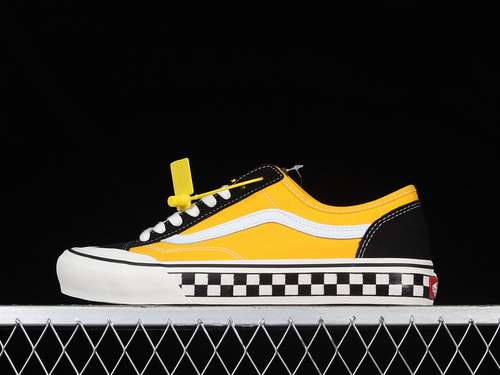 240VN0A4BX9F3XSTYLE 36 DECON SF CHECKERBOARD YELLOWBLACKWHITEWOMAN3539MAN4044