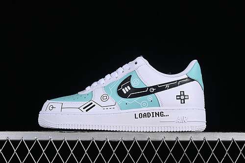 320CW2288114AIR FORCE 1 07 LOW PS5 WHITEBLACKGREENWOMAN3639MAN4045