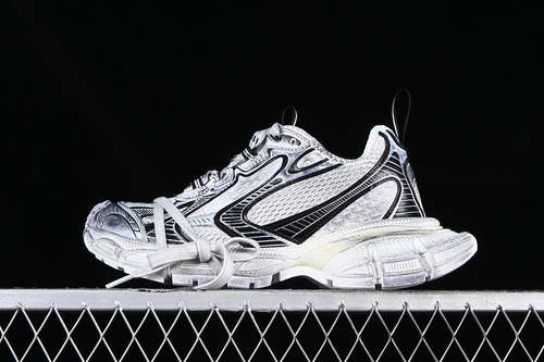 500W3XL49710BALENCIAGA PHANTOM SNEAKER WHITEBLACKGREYSILVERWOMAN3539MAN4046